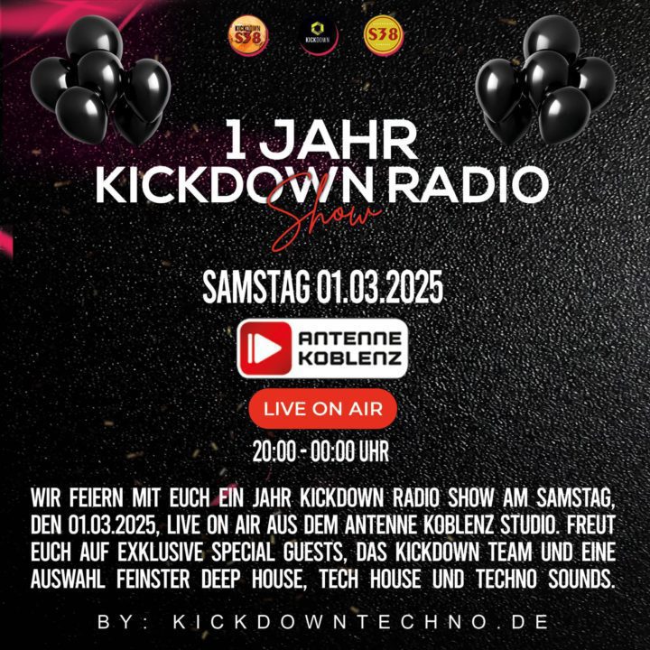 1 Jahr Kickdown Radio Show Antenne Koblenz Beitrag scaled