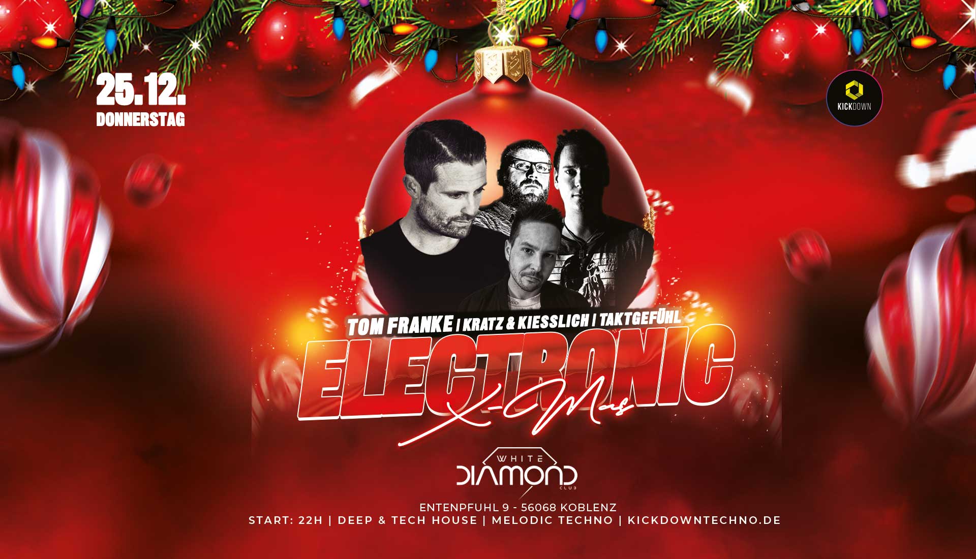 Electronic X Mas White Diamond Koblenz 12 2025 Timeline