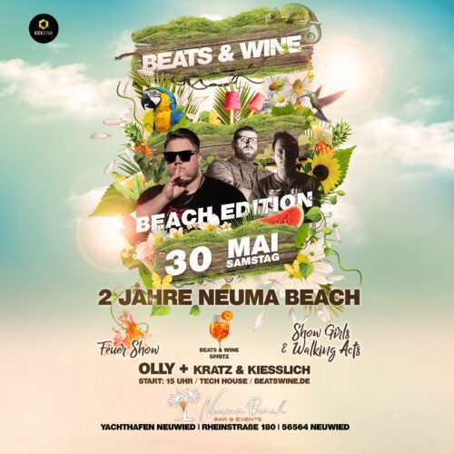 Beats & Wine – Beach Edition - 2 Jahre Neuma Beach