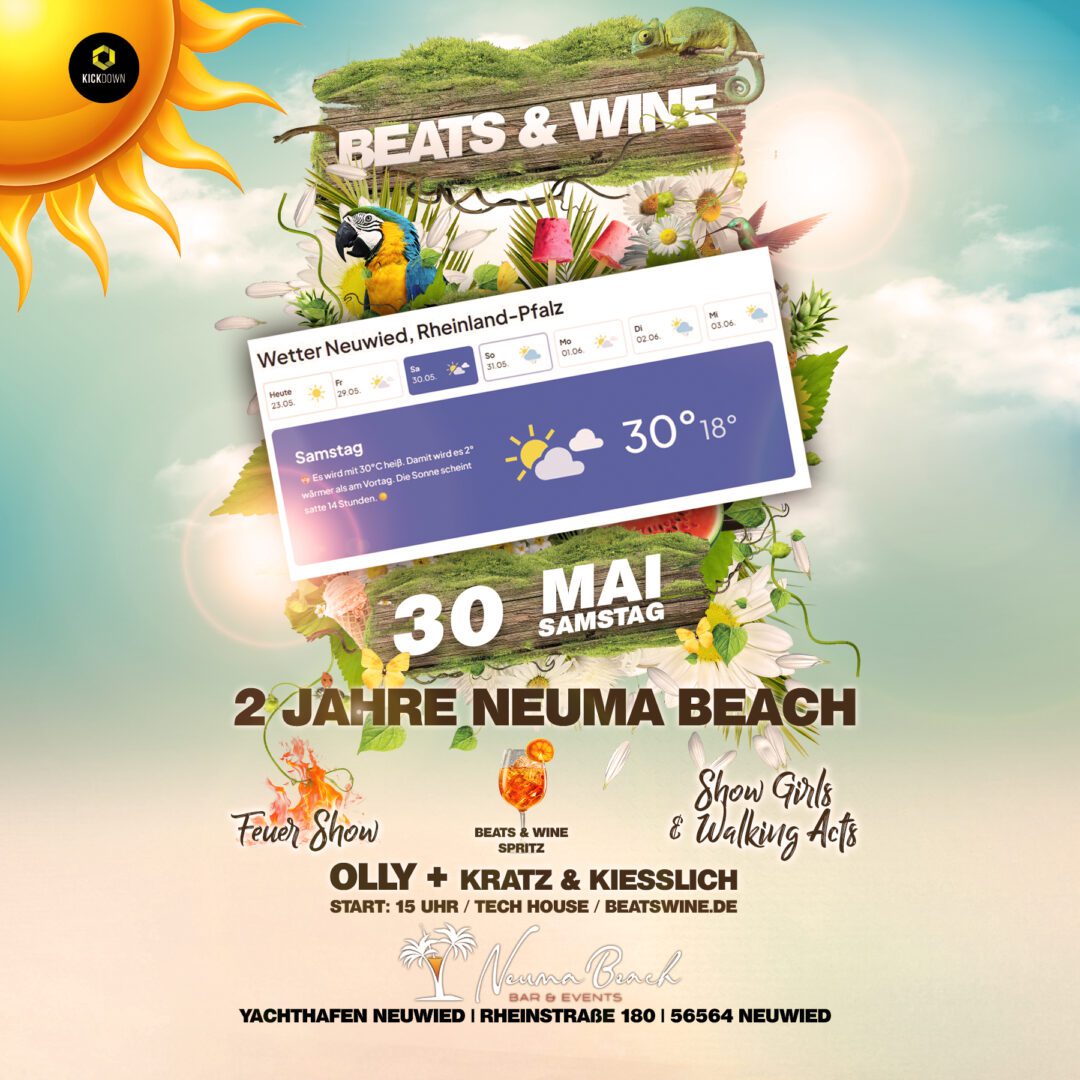 Beats Wine Beach Edition Neuma Beach 2026 Insta 1zu1 30 05 2026 Redesign Wetterupdate