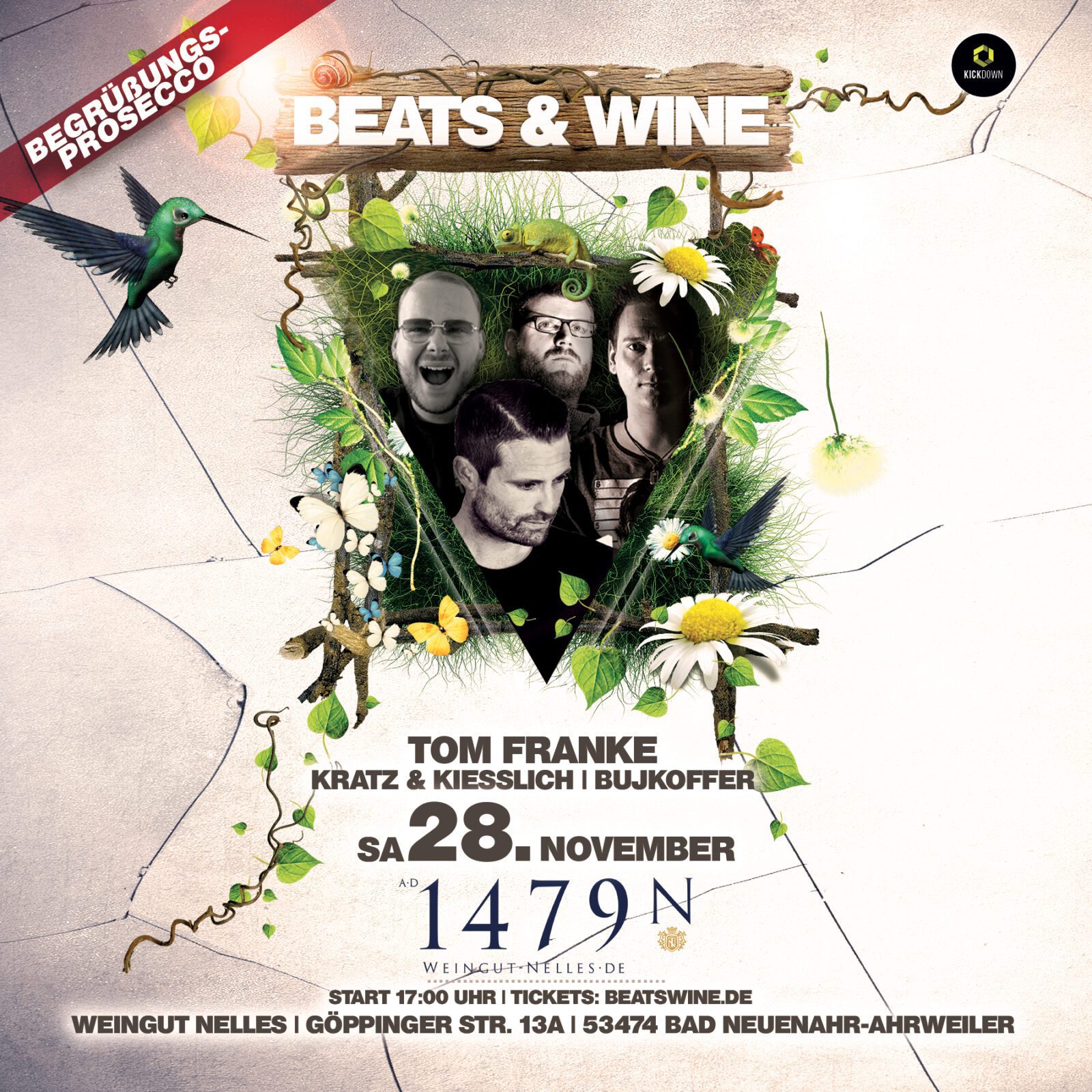 Beats & Wine im Wein­gut Nel­les