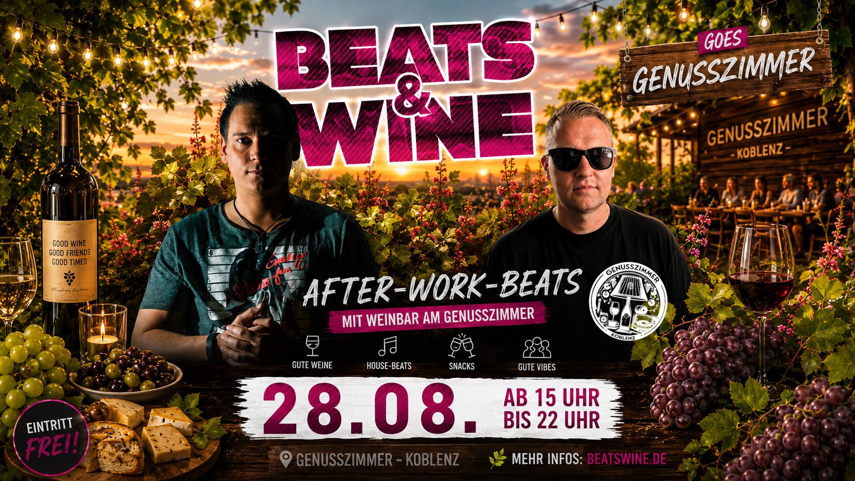 Beats & Wine goes GenussZimmer Koblenz