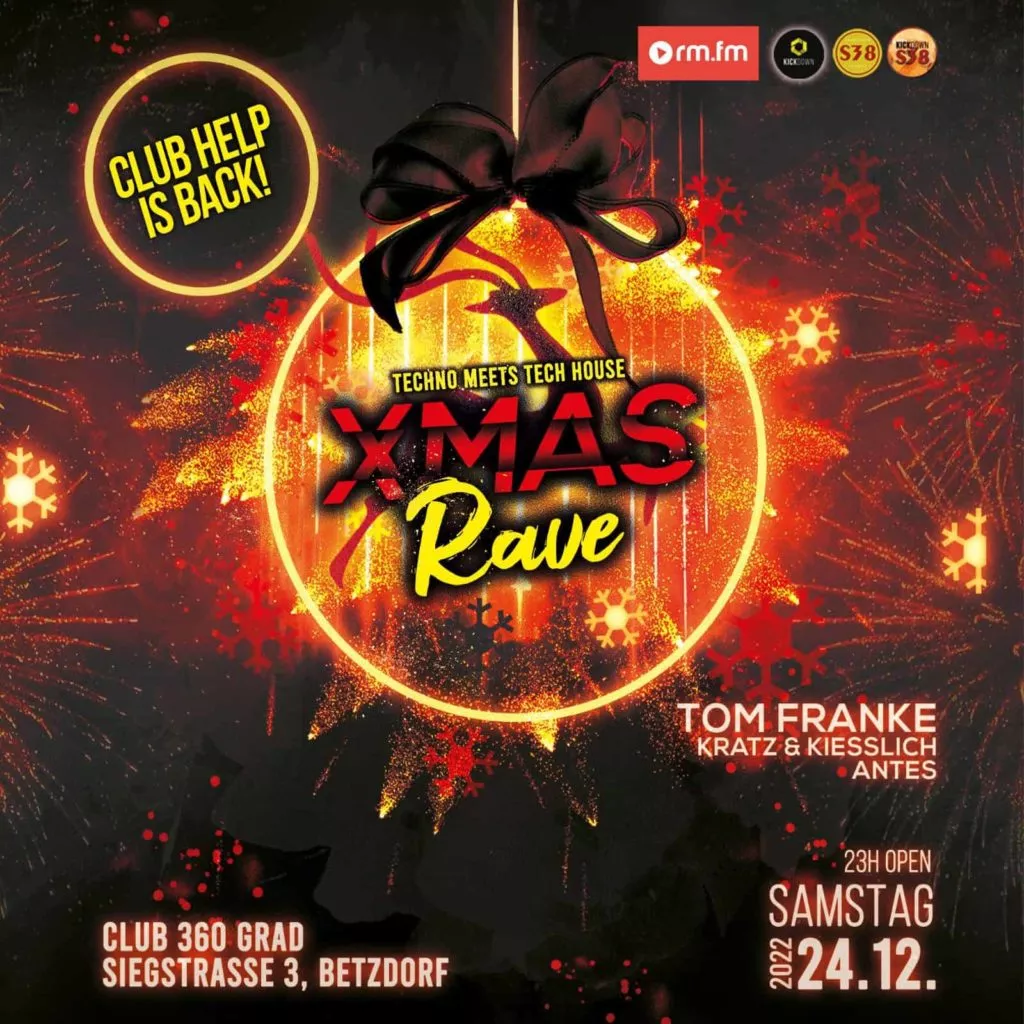 X‑Mas Rave im Club 360 Grad in Betz­dorf