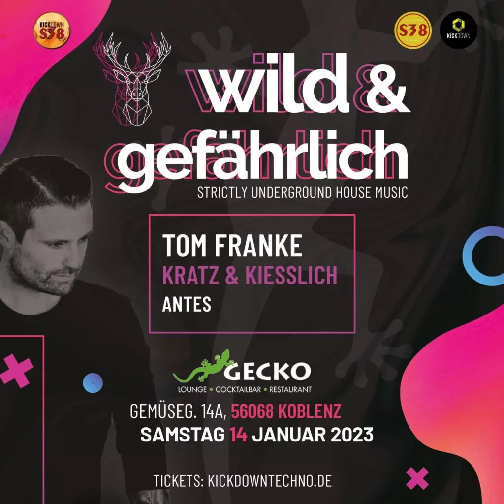 wild & gefähr­lich in der Gecko Lounge in Koblenz