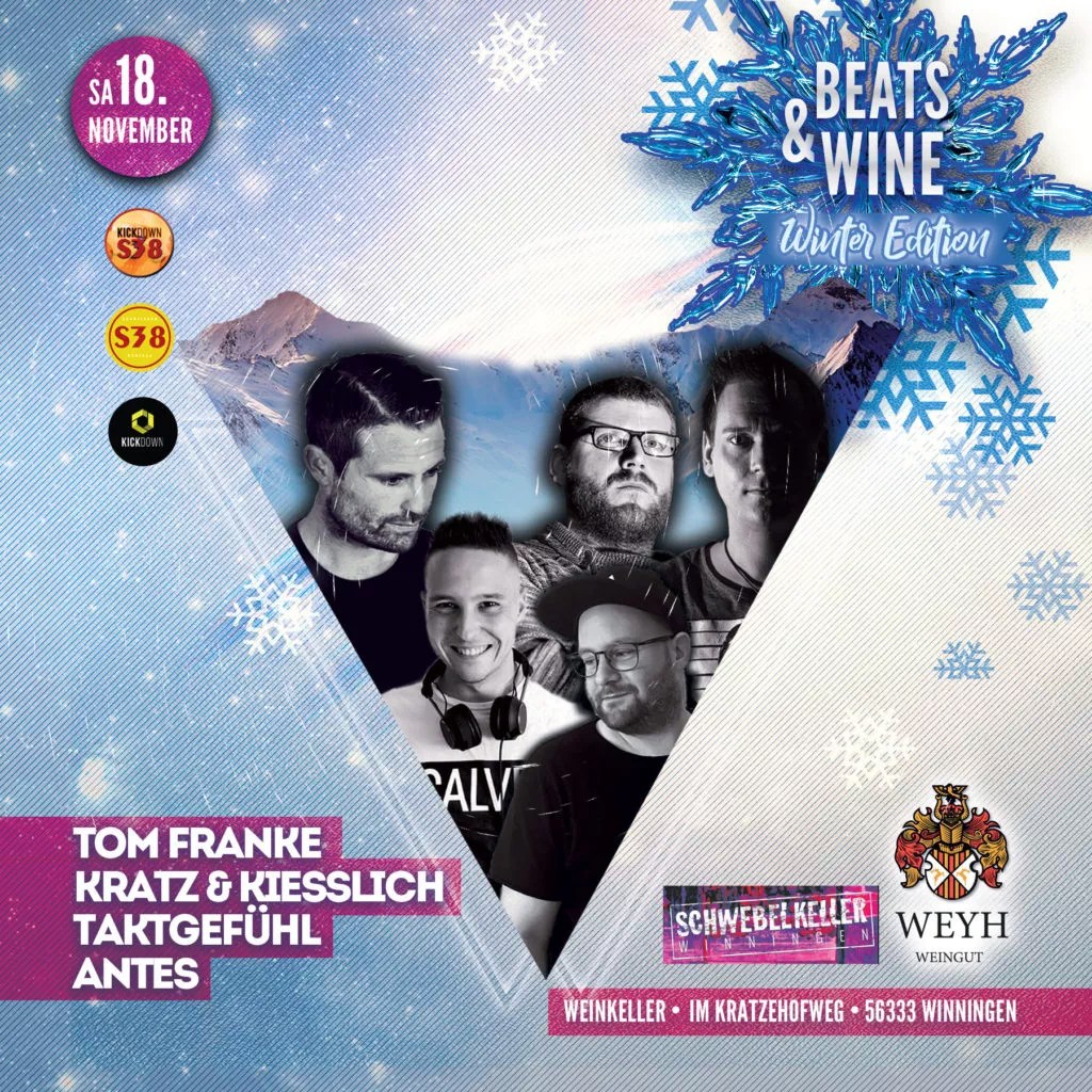 Beats & Wine “Win­ter Edi­ti­on” — Wein­kel­ler Vil­la Schwe­bel Win­nin­gen