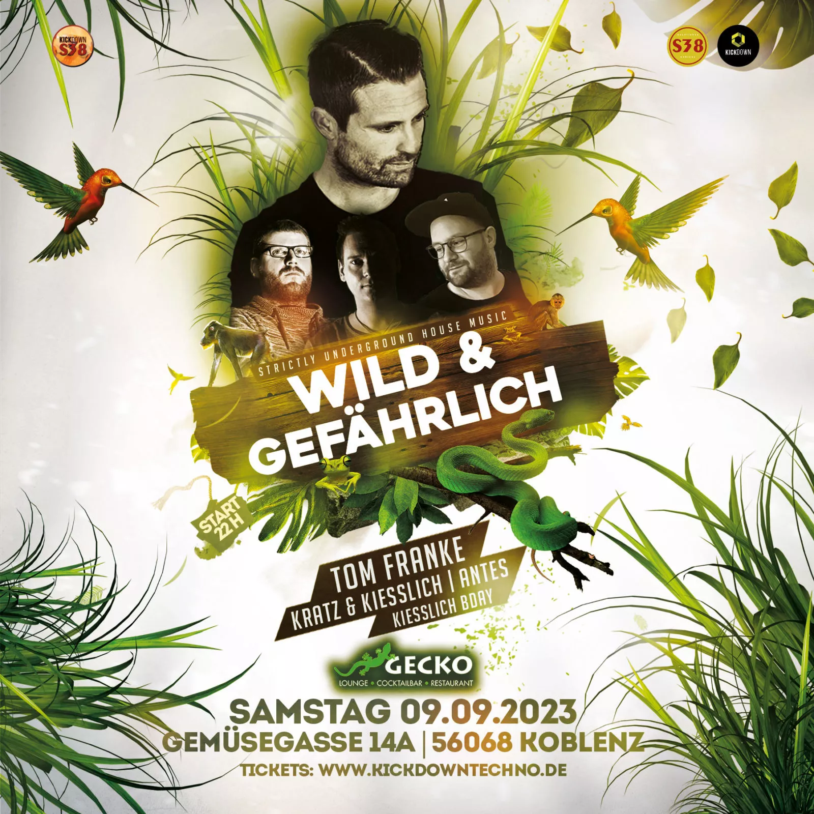 Wild & Gefähr­lich — Gecko Lounge Koblenz