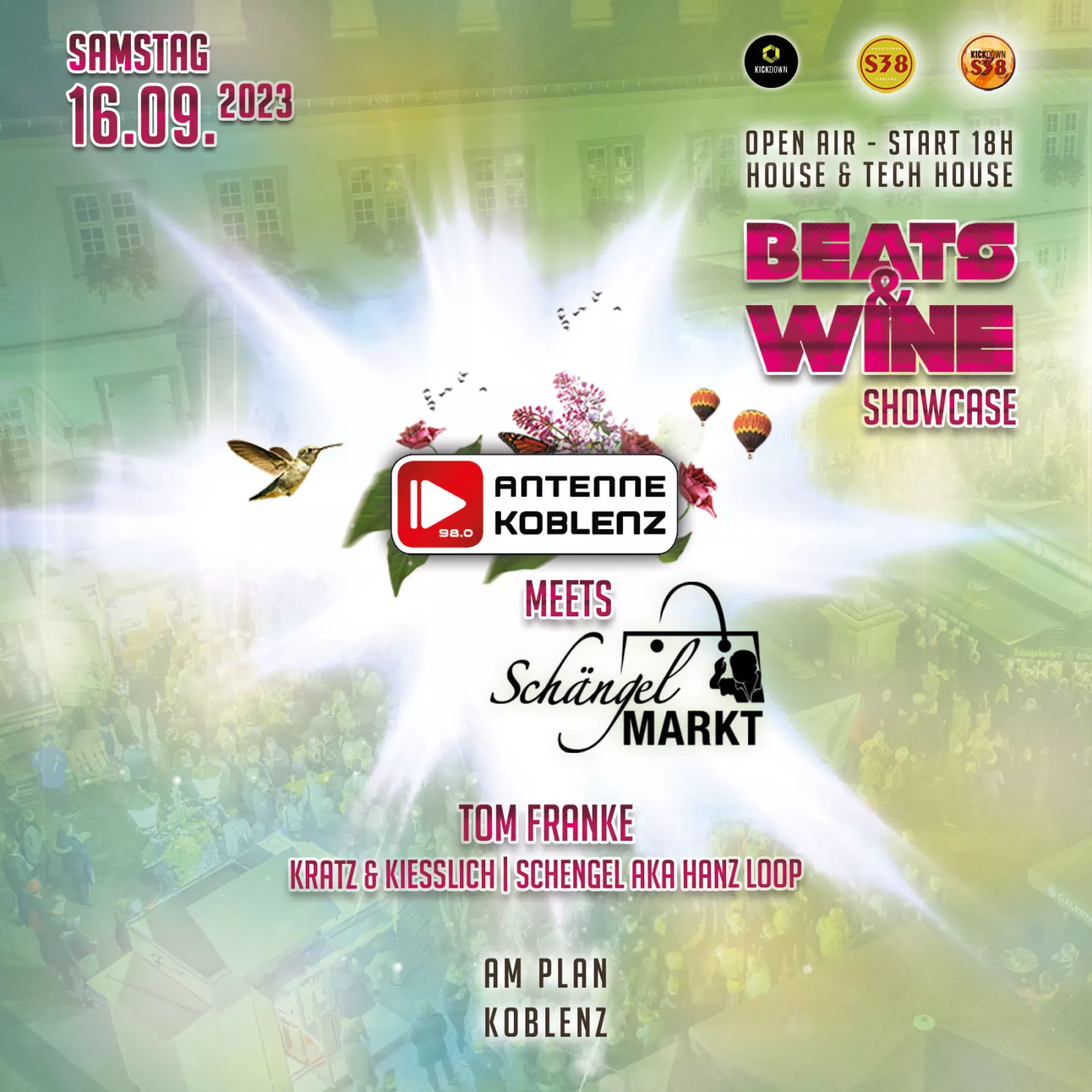 Beats & Wine Open Air — Schän­gel­markt Koblenz