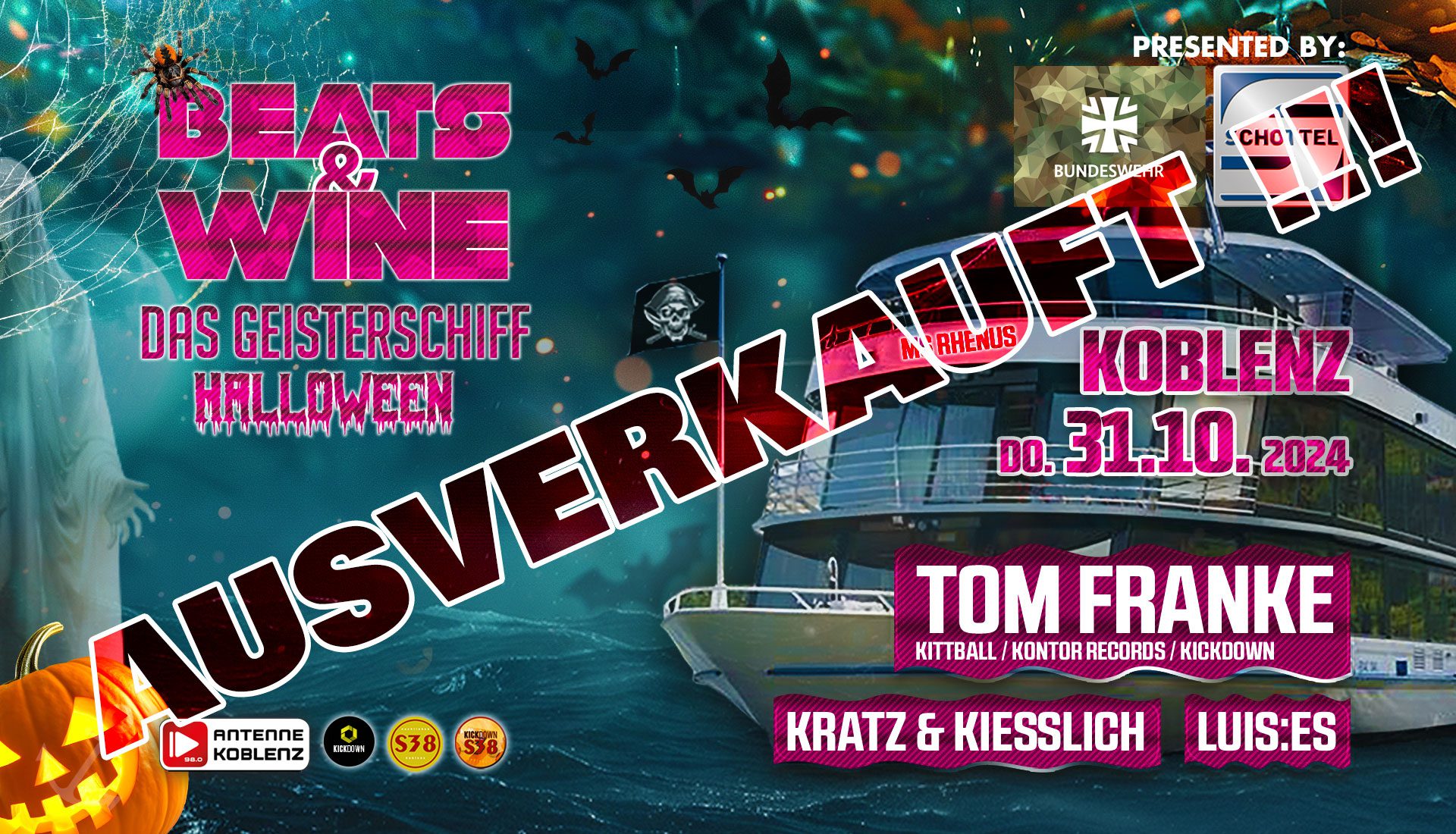 Beats Wine Das Geisterschiff an Halloween Koblenz Timeline ausverkauft