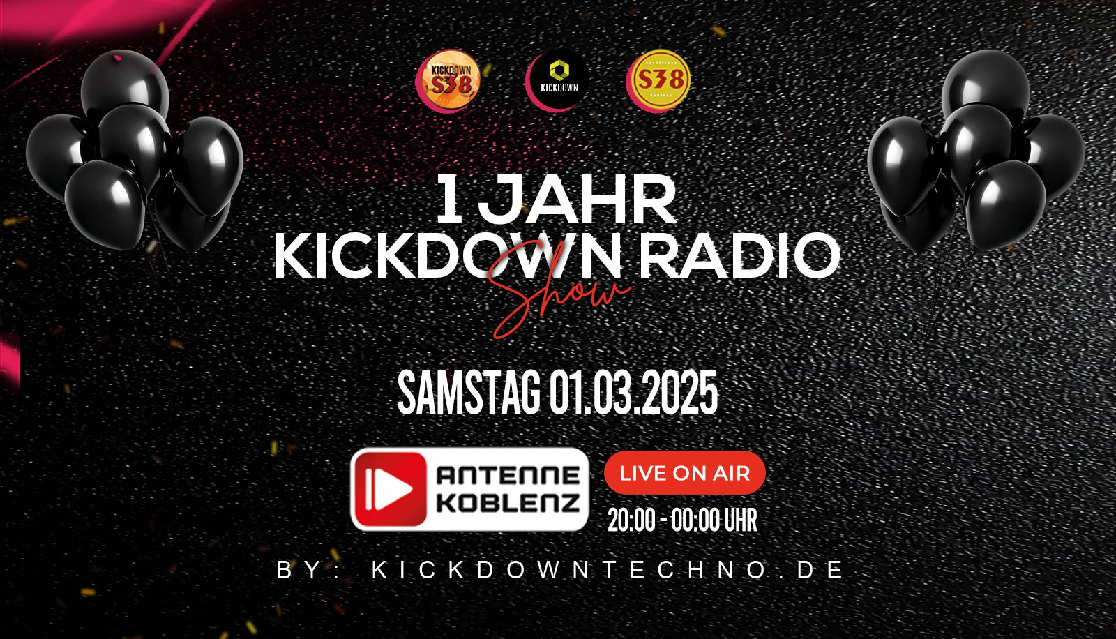 1 Jahr Kickdown Radio Show Antenne Koblenz Timeline