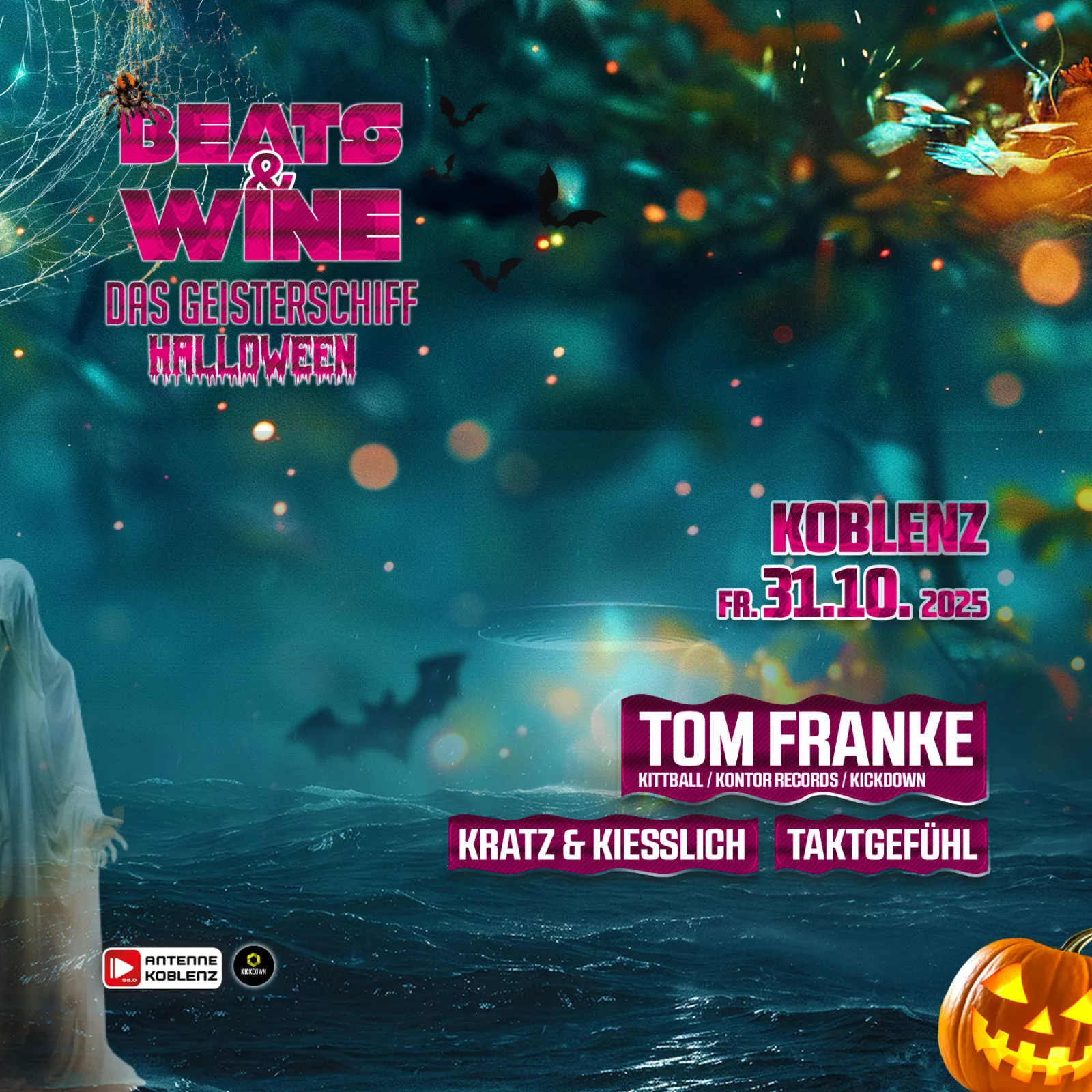 Beats & Wine das Geis­ter­schiff an Hal­lo­ween