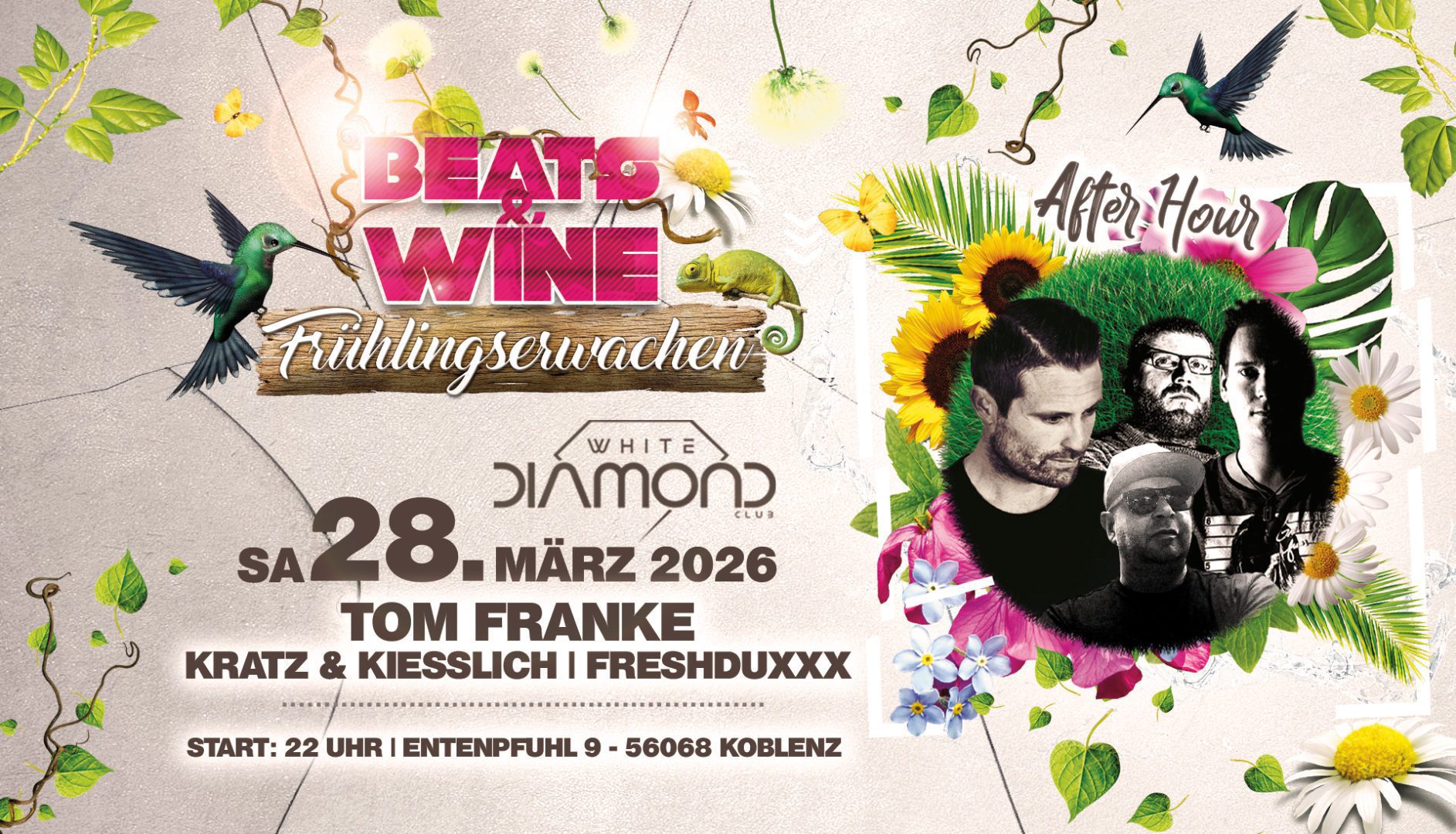 28.03. Beats Wine Boot Fruehlingserwachen After Hour Timeline