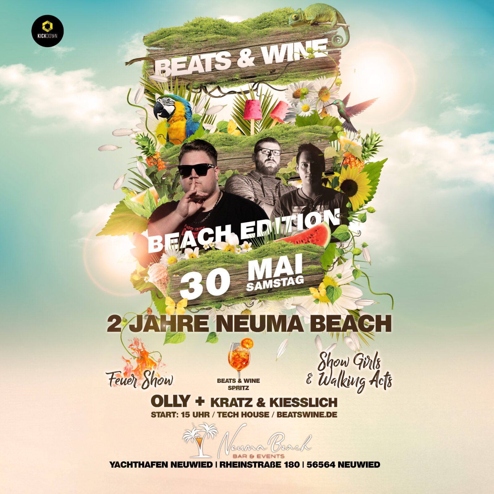 Beats & Wine – Beach Edi­ti­on — 2 Jah­re Neu­ma Beach