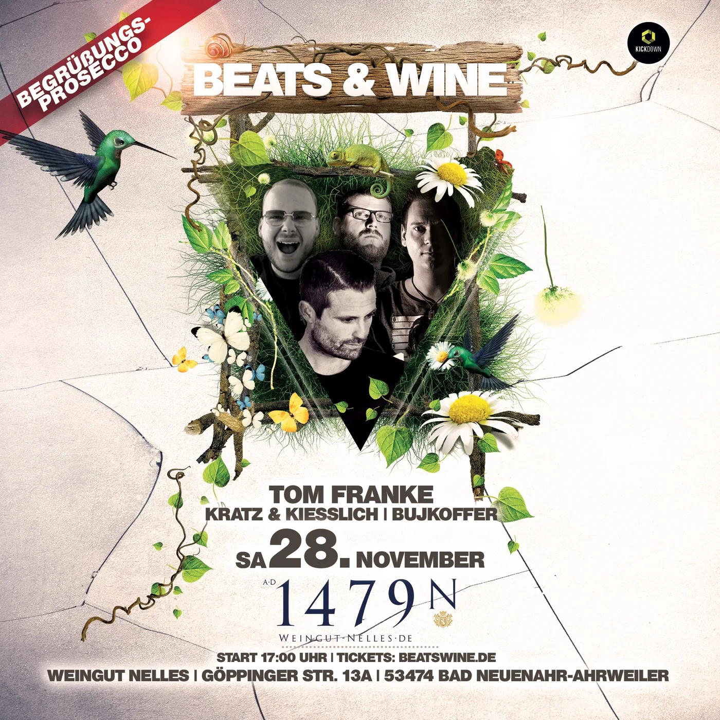 Beats & Wine im Wein­gut Nel­les